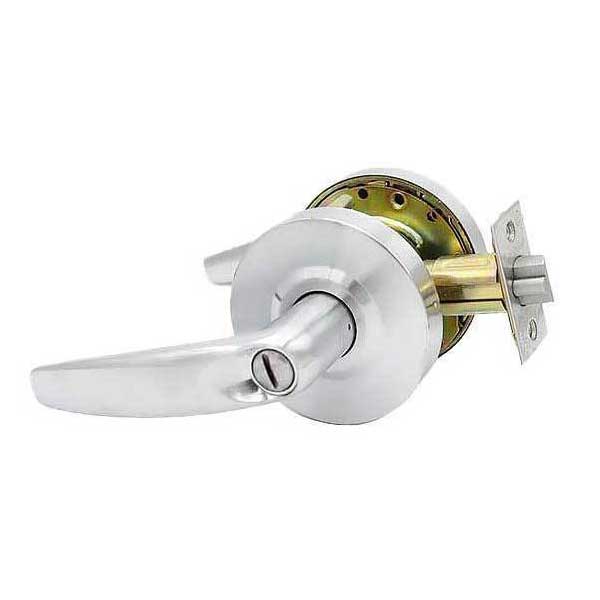 Commercial Lever Handle - Contemporary Design - 2-3/4” Standard Backset - Satin Chrome - Privacy - Grade 2 - UHS Hardware Commercial Lever Handle - Contemporary Design - 2-3/4” Standard Backset - Satin Chrome - Privacy - Grade 2 - UHS Hardware