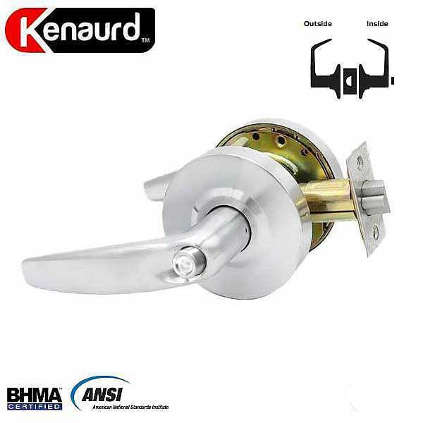 Commercial Lever Handle - Contemporary Design - 2-3/4” Standard Backset - Satin Chrome - Privacy - Grade 2 - UHS Hardware Commercial Lever Handle - Contemporary Design - 2-3/4” Standard Backset - Satin Chrome - Privacy - Grade 2 - UHS Hardware