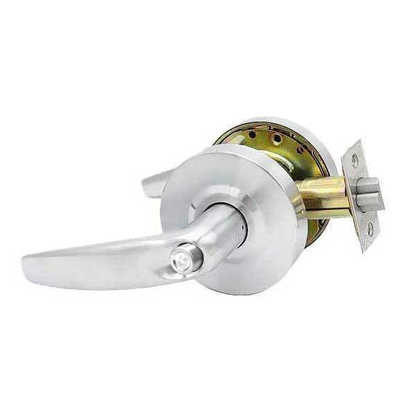 Commercial Lever Handle - Contemporary Design - 2-3/4” Standard Backset - Satin Chrome - Privacy - Grade 2 - UHS Hardware Commercial Lever Handle - Contemporary Design - 2-3/4” Standard Backset - Satin Chrome - Privacy - Grade 2 - UHS Hardware