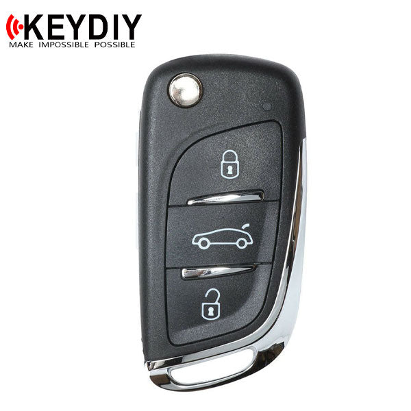 KEYDIY - Generic Style - 3-Button Flip Key Blank - Black (KD-B11DS) - UHS Hardware KEYDIY - Generic Style - 3-Button Flip Key Blank - Black (KD-B11DS) - UHS Hardware