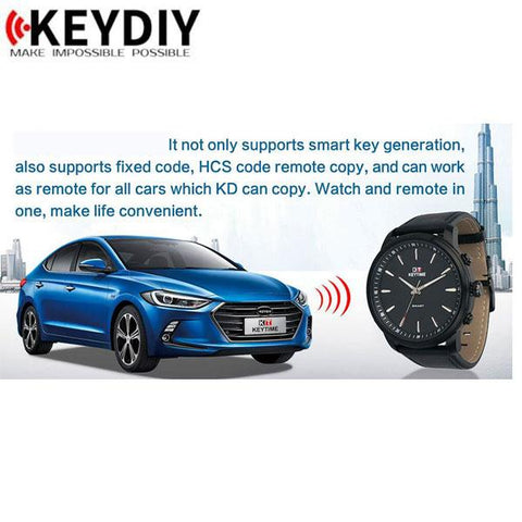 KEYDIY - KeyTime - Quartz Watch & Automotive Remote - Waterproof - Replace Your Car Remote - UHS Hardware KEYDIY - KeyTime - Quartz Watch & Automotive Remote - Waterproof - Replace Your Car Remote - UHS Hardware