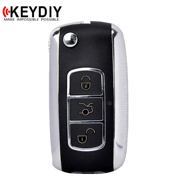 KEYDIY - Bentley Style - 4-Button Flip Key Blank w/ Integrated Chip (KD-NB07) - UHS Hardware KEYDIY - Bentley Style - 4-Button Flip Key Blank w/ Integrated Chip (KD-NB07) - UHS Hardware