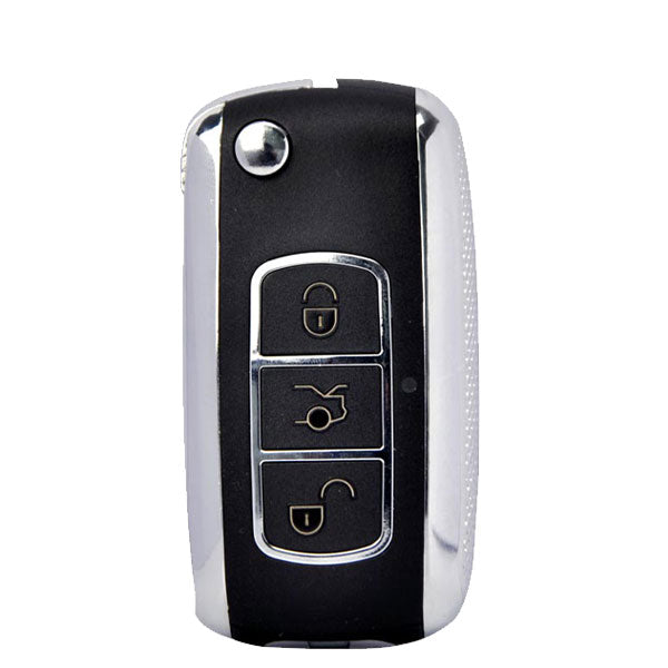 KEYDIY - Bentley Style - 4-Button Flip Key Blank w/ Integrated Chip (KD-NB07) - UHS Hardware KEYDIY - Bentley Style - 4-Button Flip Key Blank w/ Integrated Chip (KD-NB07) - UHS Hardware