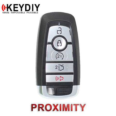 KEYDIY Ford Style 5-Button Universal Smart Key w/ Proximity Function (KD-ZB21-5) - UHS Hardware KEYDIY Ford Style 5-Button Universal Smart Key w/ Proximity Function (KD-ZB21-5) - UHS Hardware