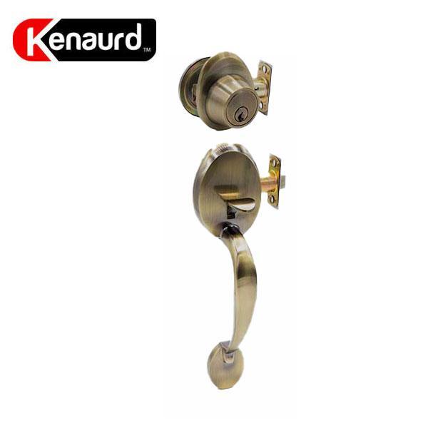 Premium Design Handle Lockset - Antique Brass - UHS Hardware Premium Design Handle Lockset - Antique Brass - UHS Hardware