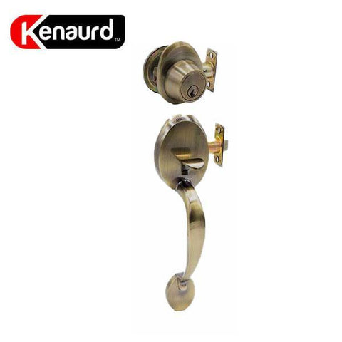 Premium Design Handle Lockset - Antique Brass - UHS Hardware Premium Design Handle Lockset - Antique Brass - UHS Hardware