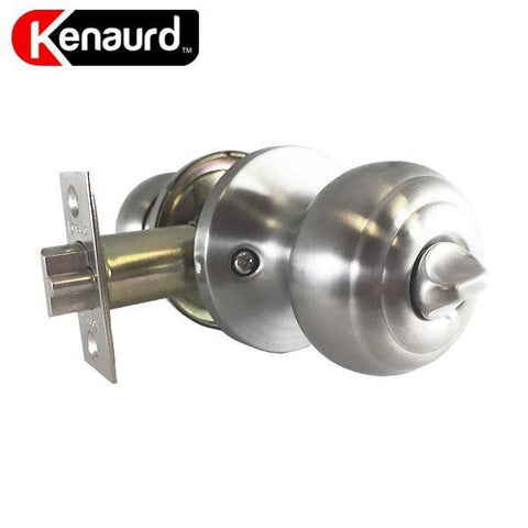 Premium Knobset Entrance Lock - Satin Chrome - UHS Hardware Premium Knobset Entrance Lock - Satin Chrome - UHS Hardware