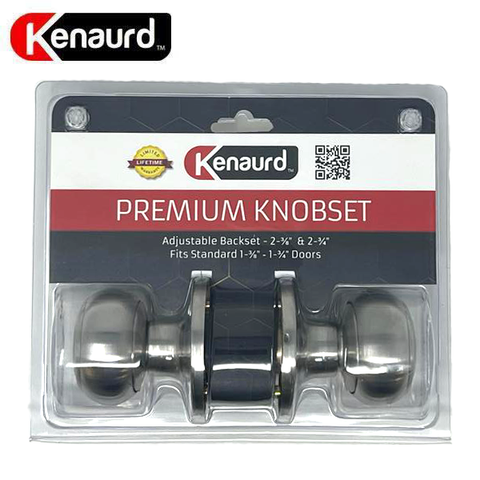 Premium Knob Set Lock - Passage - SS - Satin Silver - Retail Packaging - Grade 3 - UHS Hardware Premium Knob Set Lock - Passage - SS - Satin Silver - Retail Packaging - Grade 3 - UHS Hardware