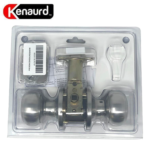 Premium Knob Set Lock - Passage - SS - Satin Silver - Retail Packaging - Grade 3 - UHS Hardware Premium Knob Set Lock - Passage - SS - Satin Silver - Retail Packaging - Grade 3 - UHS Hardware
