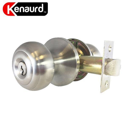 Premium Knobset Entrance Lock - Satin Chrome - UHS Hardware Premium Knobset Entrance Lock - Satin Chrome - UHS Hardware