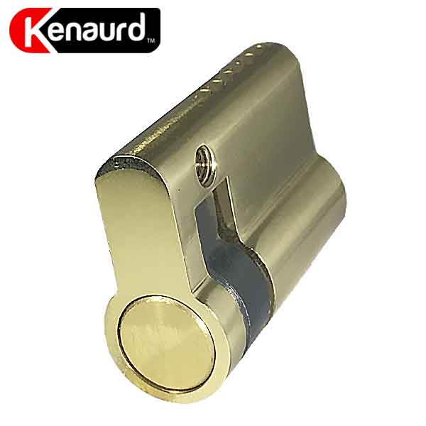 Profile Cylinder – Single Sided - US3 –Polished Brass - (SC1) (46mm) - UHS Hardware Profile Cylinder – Single Sided - US3 –Polished Brass - (SC1) (46mm) - UHS Hardware