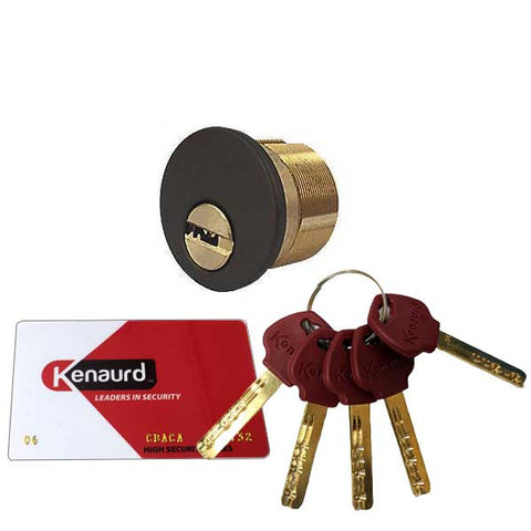 High Security - Mortise Cylinder – 1-1/2″ – 10B - Oil Rubbed Bronze - UHS Hardware High Security - Mortise Cylinder – 1-1/2″ – 10B - Oil Rubbed Bronze - UHS Hardware
