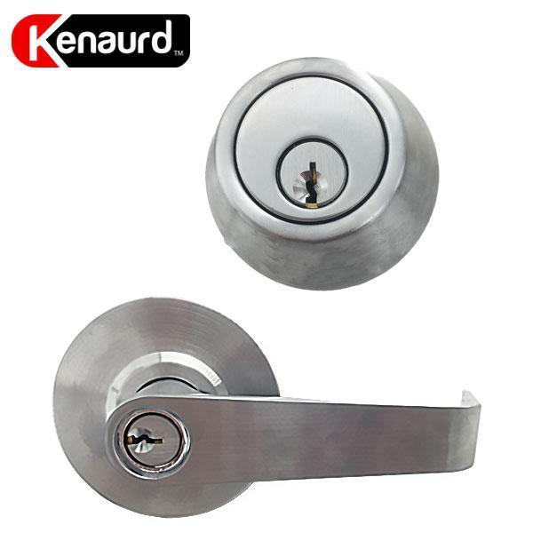 Premium Interconnected Lock – Deadbolt & Lever – Entrance – SC- 26D – 3-11/32" Rose - Grade 2 - UHS Hardware Premium Interconnected Lock – Deadbolt & Lever – Entrance – SC- 26D – 3-11/32" Rose - Grade 2 - UHS Hardware