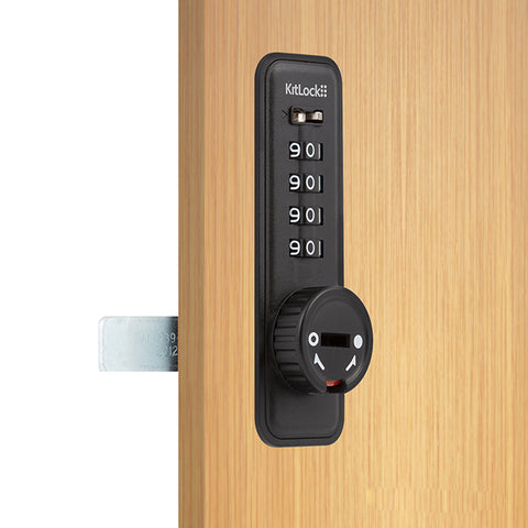 Code Locks - KL15 - Mechanical Combination Lock - Kit Lock - Optional function - Optional Handing - Black - UHS Hardware Code Locks - KL15 - Mechanical Combination Lock - Kit Lock - Optional function - Optional Handing - Black - UHS Hardware