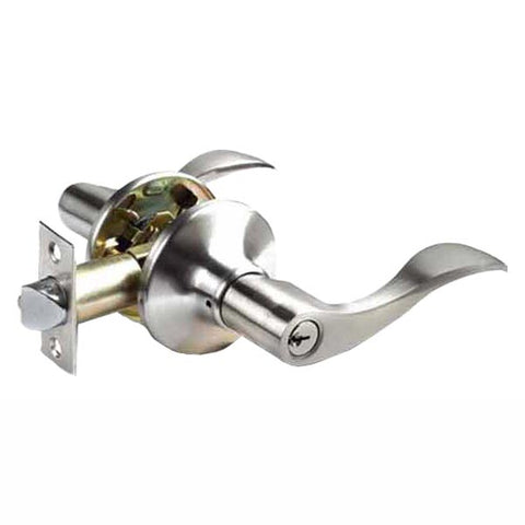 Premium Design Entrance Lever Set - Grade 3 - Satin Nickel - UHS Hardware Premium Design Entrance Lever Set - Grade 3 - Satin Nickel - UHS Hardware