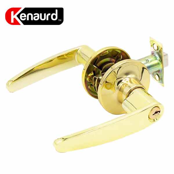Premium Design #2 Entrance Leverset - Grade 3 - Bright Brass - UHS Hardware Premium Design #2 Entrance Leverset - Grade 3 - Bright Brass - UHS Hardware