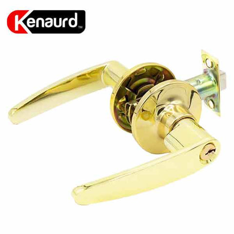 Premium Design #2 Entrance Leverset - Grade 3 - Bright Brass - UHS Hardware Premium Design #2 Entrance Leverset - Grade 3 - Bright Brass - UHS Hardware