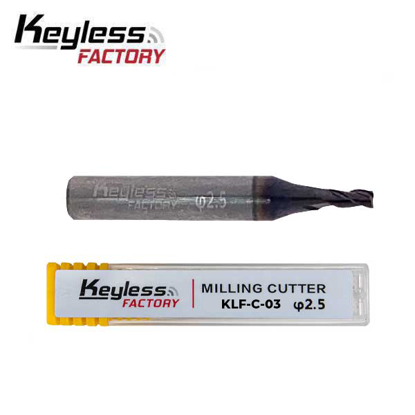 Premium Carbide - 2.5mm - 5-Axis - End Mill Cutter - for Keyline Bianchi 994 / Ninja Laser - UHS Hardware Premium Carbide - 2.5mm - 5-Axis - End Mill Cutter - for Keyline Bianchi 994 / Ninja Laser - UHS Hardware