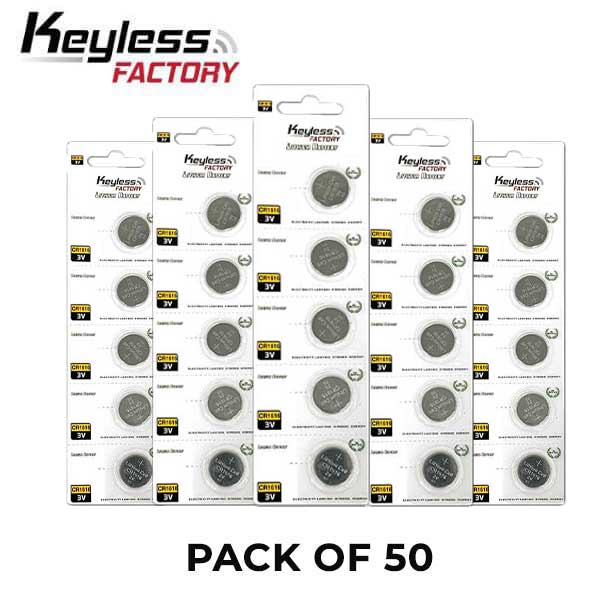 KeylessFactory - CR1616 - 3V Lithium Battery (50-Pack) - UHS Hardware KeylessFactory - CR1616 - 3V Lithium Battery (50-Pack) - UHS Hardware