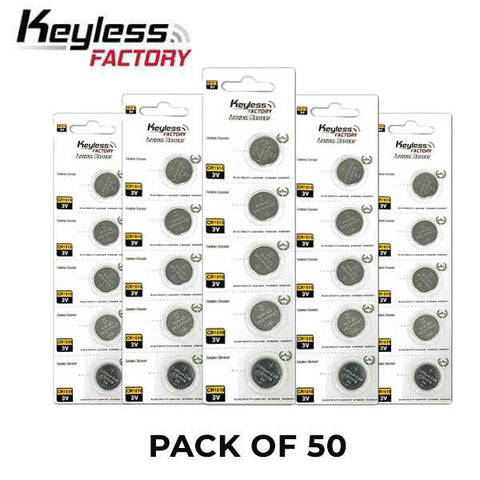 KeylessFactory - CR1616 - 3V Lithium Battery (50-Pack) - UHS Hardware KeylessFactory - CR1616 - 3V Lithium Battery (50-Pack) - UHS Hardware