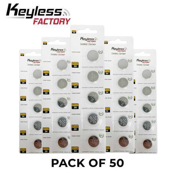 KeylessFactory - CR1620- 3V Lithium Battery (50-Pack) - UHS Hardware KeylessFactory - CR1620- 3V Lithium Battery (50-Pack) - UHS Hardware
