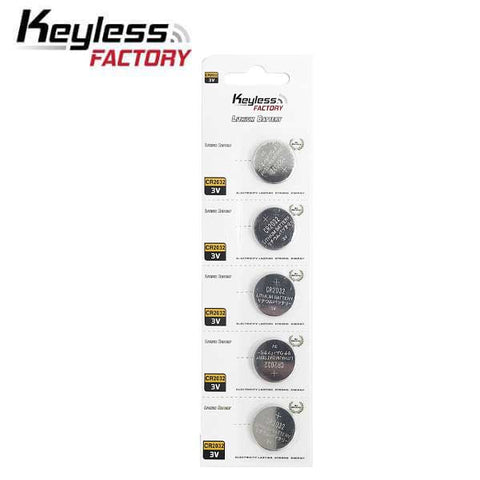 KeylessFactory CR2032 3V Lithium Battery 5-Pack KeylessFactory CR2032 3V Lithium Battery 5-Pack