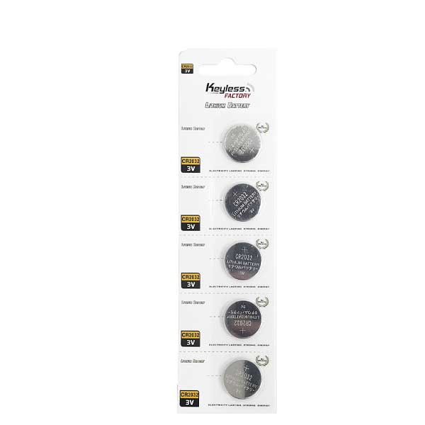 KeylessFactory - CR2032 - 3V Lithium Battery (5-Pack) - UHS Hardware KeylessFactory - CR2032 - 3V Lithium Battery (5-Pack) - UHS Hardware