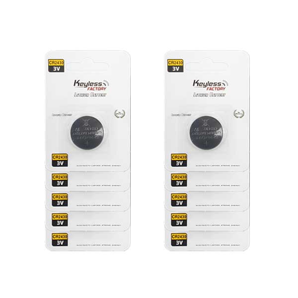 KeylessFactory - CR2430 - 3V Lithium Battery (10-Pack) - UHS Hardware KeylessFactory - CR2430 - 3V Lithium Battery (10-Pack) - UHS Hardware