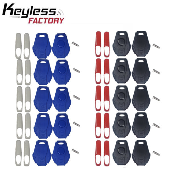 Universal Key Shell for Keydiy & Xhorse Blades - 10 Pack - 5 Red & 5 Blue - (AFTERMARKET) - UHS Hardware Universal Key Shell for Keydiy & Xhorse Blades - 10 Pack - 5 Red & 5 Blue - (AFTERMARKET) - UHS Hardware