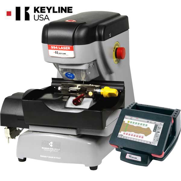 Keyline - 994 Laser - High Security Key Code Cutting Machine w/ 2 Jaws (A & C) - UHS Hardware Keyline - 994 Laser - High Security Key Code Cutting Machine w/ 2 Jaws (A & C) - UHS Hardware