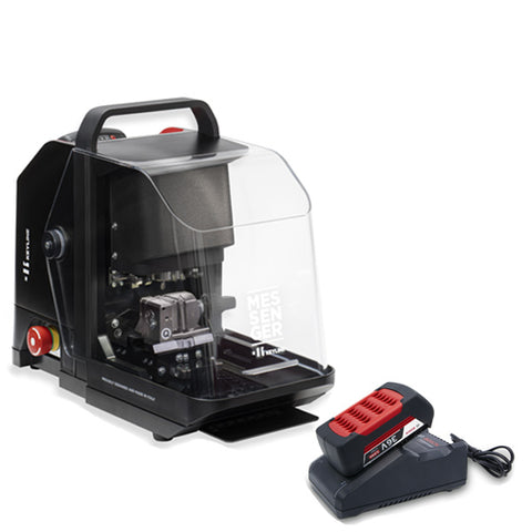 Keyline - Messenger - Key Cutting Machine - With Battery and Charger - For Edge Cut - Laser - Dimple Keys Keyline - Messenger - Key Cutting Machine - With Battery and Charger - For Edge Cut - Laser - Dimple Keys