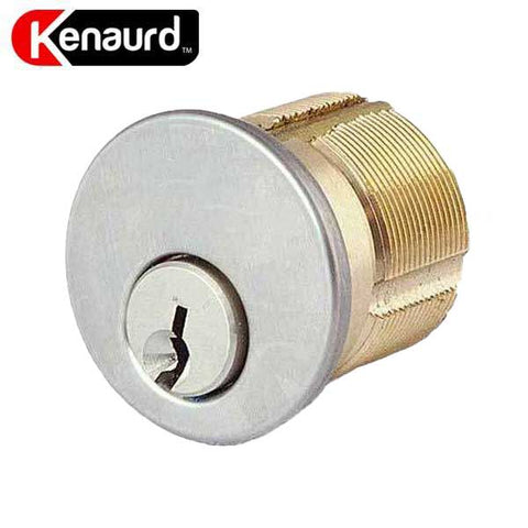 Premium Mortise Cylinder - 1-1/8" - 26D - Satin Chrome - (SC4) - UHS Hardware Premium Mortise Cylinder - 1-1/8" - 26D - Satin Chrome - (SC4) - UHS Hardware
