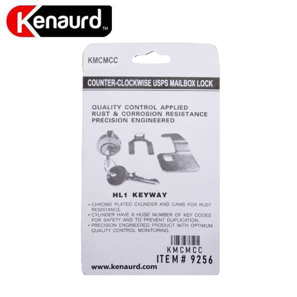 Premium Mailbox Lock - Counter-Clockwise - Interior - HL1 Keyway - US14 Bright Nickel - UHS Hardware Premium Mailbox Lock - Counter-Clockwise - Interior - HL1 Keyway - US14 Bright Nickel - UHS Hardware