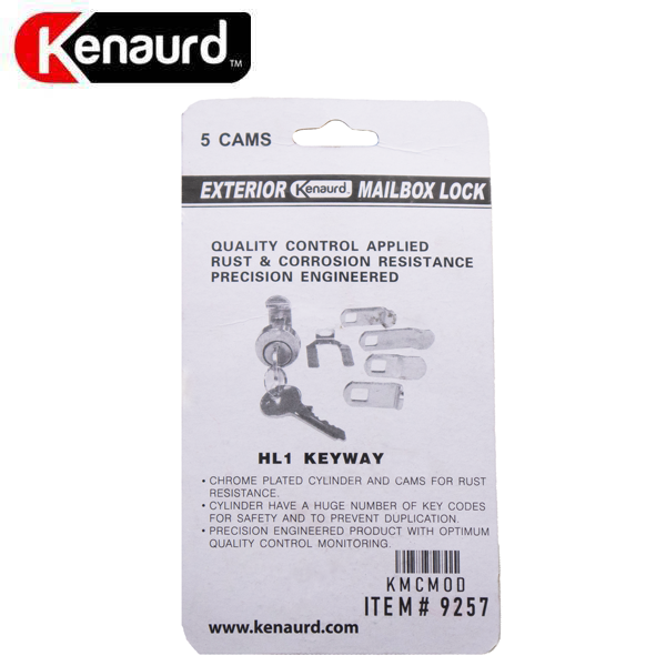 Premium Mailbox Lock - Universal Multi-Cam - Exterior - HL1 Keyway - US14 Bright Nickel - UHS Hardware Premium Mailbox Lock - Universal Multi-Cam - Exterior - HL1 Keyway - US14 Bright Nickel - UHS Hardware
