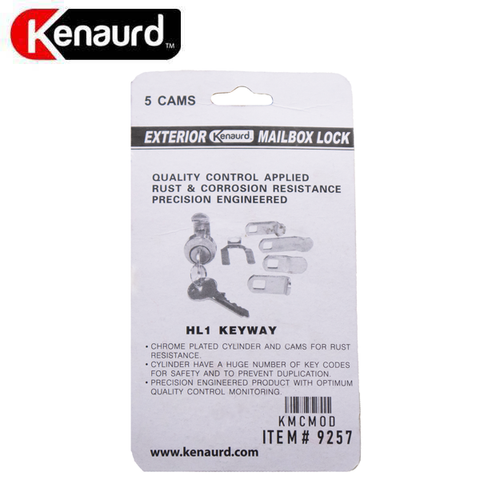 Premium Mailbox Lock - Universal Multi-Cam - Exterior - HL1 Keyway - US14 Bright Nickel - UHS Hardware Premium Mailbox Lock - Universal Multi-Cam - Exterior - HL1 Keyway - US14 Bright Nickel - UHS Hardware