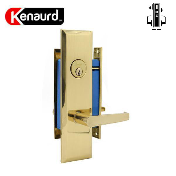 Heavy Duty Mortise Lockset w/ Lever - 2-3/4" Backset (Larger) - US3 - Polished Brass - LH - UHS Hardware Heavy Duty Mortise Lockset w/ Lever - 2-3/4" Backset (Larger) - US3 - Polished Brass - LH - UHS Hardware