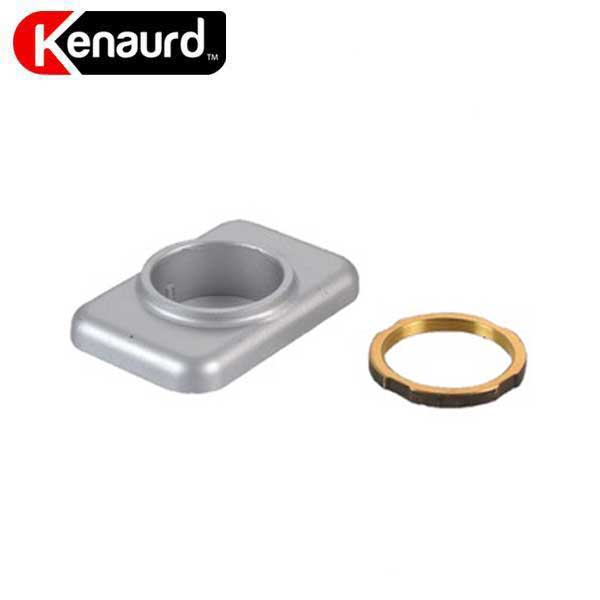 Premium Mortise Cylinder Mounting Pad for Rod Exit Devices - Aluminum Silver - UHS Hardware Premium Mortise Cylinder Mounting Pad for Rod Exit Devices - Aluminum Silver - UHS Hardware