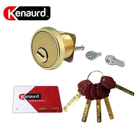 High Security - Rim / Mortise Combo Cylinder - 1-1/8" - US3 - Polished Brass - UHS Hardware High Security - Rim / Mortise Combo Cylinder - 1-1/8" - US3 - Polished Brass - UHS Hardware