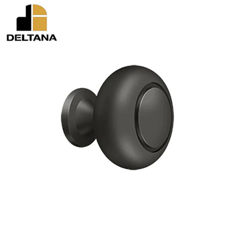 Deltana - Knob Round w/ Groove - Optional Finish Deltana - Knob Round w/ Groove - Optional Finish