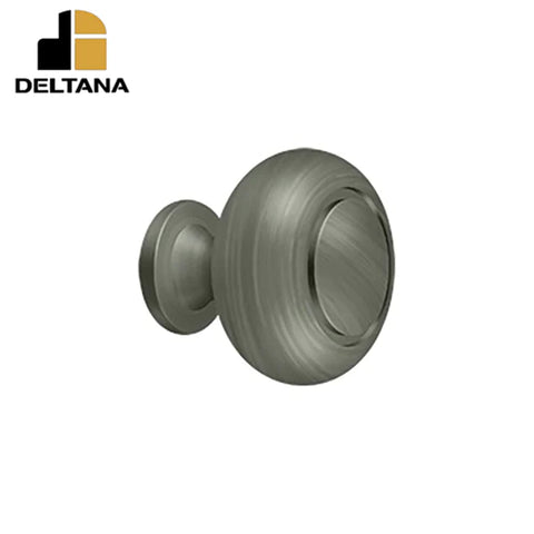 Deltana - Knob Round w/ Groove - Optional Finish Deltana - Knob Round w/ Groove - Optional Finish