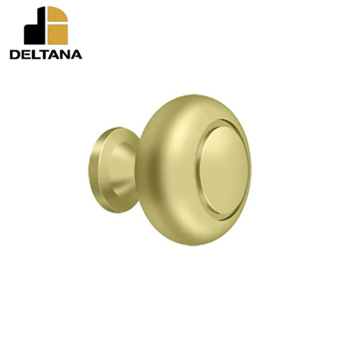Deltana - Knob Round w/ Groove - Optional Finish Deltana - Knob Round w/ Groove - Optional Finish