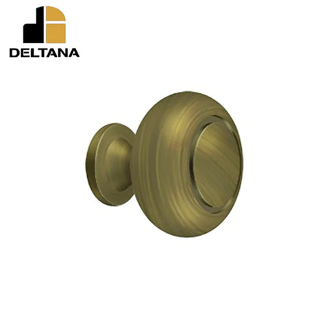 Deltana - Knob Round w/ Groove - Optional Finish Deltana - Knob Round w/ Groove - Optional Finish
