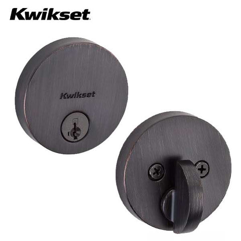 Kwikset - 258 - Uptown Low Profile Single Cylinder Deadbolt - US11 - Venetian Bronze - SmartKey Technology - Grade 1 - UHS Hardware Kwikset - 258 - Uptown Low Profile Single Cylinder Deadbolt - US11 - Venetian Bronze - SmartKey Technology - Grade 1 - UHS Hardware