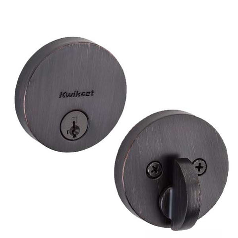 Kwikset - 258 - Uptown Low Profile Single Cylinder Deadbolt - US11 - Venetian Bronze - SmartKey Technology - Grade 1 - UHS Hardware Kwikset - 258 - Uptown Low Profile Single Cylinder Deadbolt - US11 - Venetian Bronze - SmartKey Technology - Grade 1 - UHS Hardware