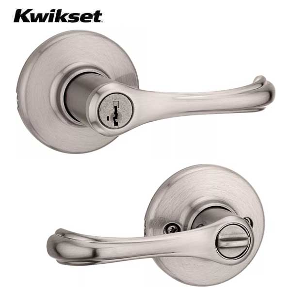 Kwikset - 409DNL - Commercial Dorian Lever - 15 - Satin Nickel - SmartKey Technology - Entrance - Grade 3 - UHS Hardware Kwikset - 409DNL - Commercial Dorian Lever - 15 - Satin Nickel - SmartKey Technology - Entrance - Grade 3 - UHS Hardware