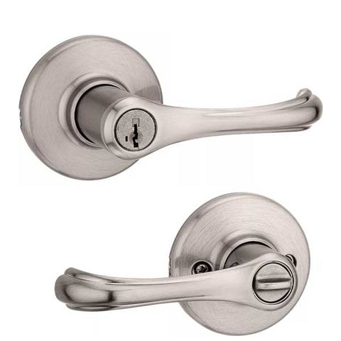 Kwikset - 409DNL - Commercial Dorian Lever - 15 - Satin Nickel - SmartKey Technology - Entrance - Grade 3 - UHS Hardware Kwikset - 409DNL - Commercial Dorian Lever - 15 - Satin Nickel - SmartKey Technology - Entrance - Grade 3 - UHS Hardware