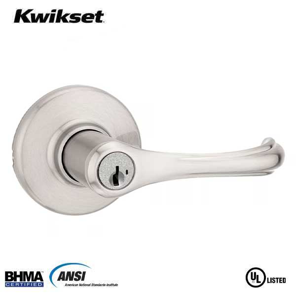 Kwikset - 409DNL - Commercial Dorian Lever - 15 - Satin Nickel - SmartKey Technology - Entrance - Grade 3 - UHS Hardware Kwikset - 409DNL - Commercial Dorian Lever - 15 - Satin Nickel - SmartKey Technology - Entrance - Grade 3 - UHS Hardware