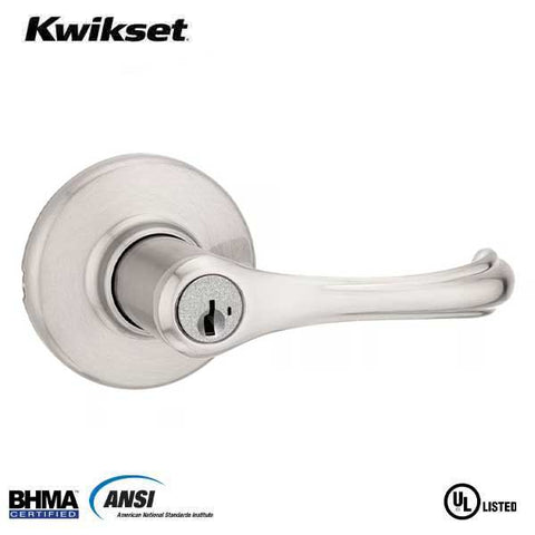 Kwikset - 409DNL - Commercial Dorian Lever - 15 - Satin Nickel - SmartKey Technology - Entrance - Grade 3 - UHS Hardware Kwikset - 409DNL - Commercial Dorian Lever - 15 - Satin Nickel - SmartKey Technology - Entrance - Grade 3 - UHS Hardware
