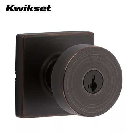 Kwikset - 740PSK - Pismo Knob - Square Rose - Entrance - 11P - Venetian Bronze - SmartKey Technology - Grade 3 - UHS Hardware Kwikset - 740PSK - Pismo Knob - Square Rose - Entrance - 11P - Venetian Bronze - SmartKey Technology - Grade 3 - UHS Hardware
