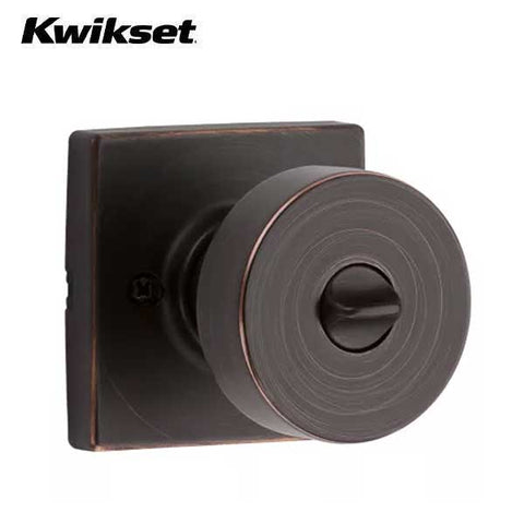 Kwikset - 740PSK - Pismo Knob - Square Rose - Entrance - 11P - Venetian Bronze - SmartKey Technology - Grade 3 - UHS Hardware Kwikset - 740PSK - Pismo Knob - Square Rose - Entrance - 11P - Venetian Bronze - SmartKey Technology - Grade 3 - UHS Hardware